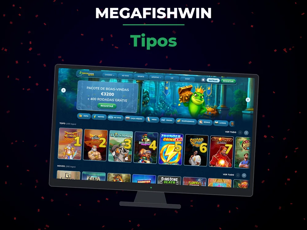 Megafishwin - Tipos
