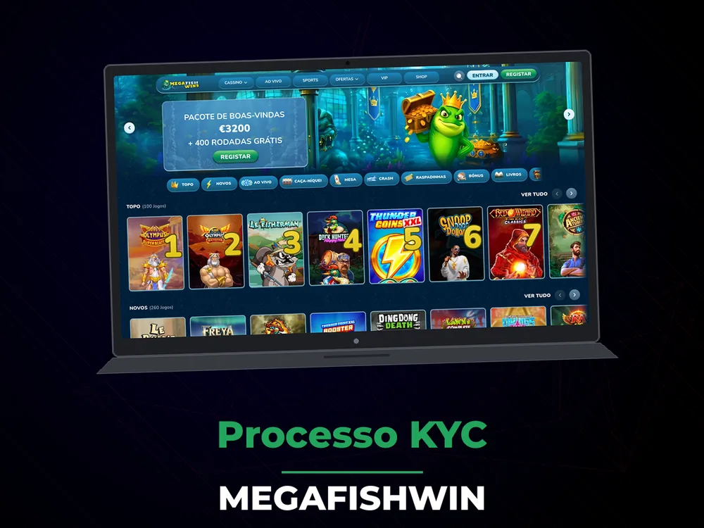 Megafishwin - Processo KYC